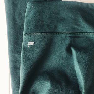 Green fabletics workout leggings